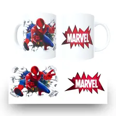 GENERICO - TAZA DE HOMBRE ARAÑA MARVEL 11oz + Nombre Personalizado