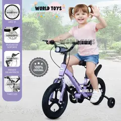 VELOX - Bicicleta 2 en 1 a Pedal Aro 16 «TIPHON» Función de Equilibrio Purple