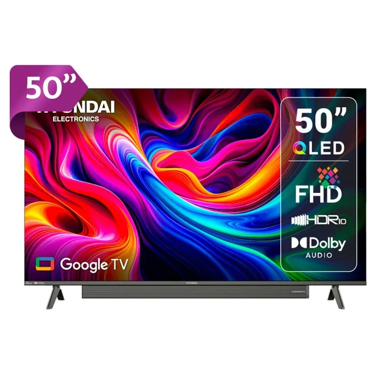 TELEVISOR QLED 50” SMART TV GOOGLE TV HYLED5029QFG