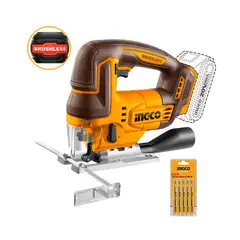 INGCO TOOLS - Sierra Caladora Brushless 20v Ingco + 5 Hojas De Sierra