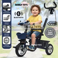 Baby - Triciclo Guiador Todo Terreno «SAIBOT» Edición Limitada Blue