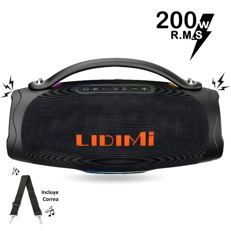 Parlante Portátil Super LD-S659 200W Bluetooth USB