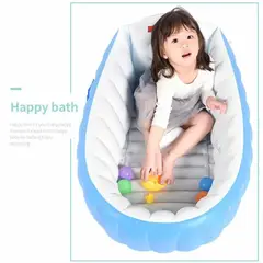 GENERICO - Bañera Bebe Baño Tina Inflable Antideslizantes y Inflador