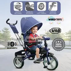 BABY - Triciclo Guiador «FORD SILVER» Edición Limitada Blue