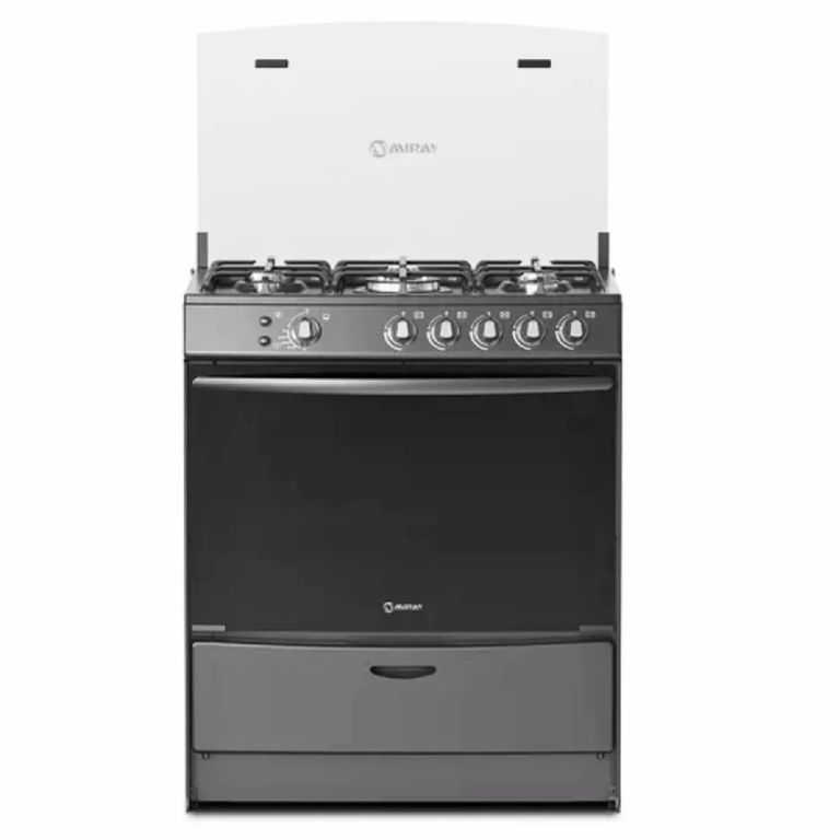 Cocina a Gas AZALEA PLUS GLP 5 Hornillas – Negro