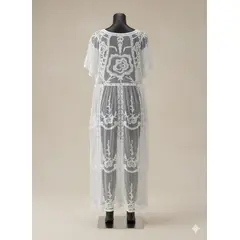 KAST PE - Kimono Salida de Playa Tul Oversize Carolina