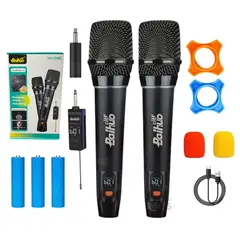 OEM - Kit de 2 Micrófonos Karaoke Inalámbricos recargables Baihuo, modelo MY-7240