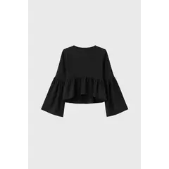 BANATY - BLUSA CUELLO V NAIA NEGRO DE MUJER