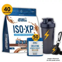 APPLIED NUTRITION - Proteína Iso xp 1kg Chocolate + Creatina 250gr + regalos