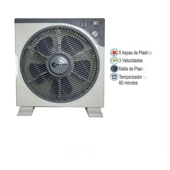 Ventilador mesa Trevely VT-12A - Gris 12 pulgadas