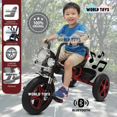 BABY - Triciclo Chavito Musical «CHOPPEER» con Bluetooth Red