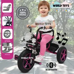 BABY - Triciclo Chavito Musical «CHOPPEER» con Bluetooth Fucsia