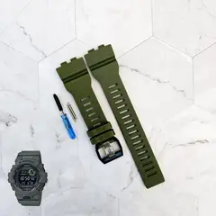 GENERICO - Correa Repuesto para CASIO G SHOCK GBD-800 - GBA-800 - Verde