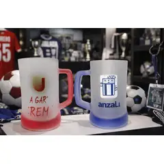 GENERICO - PACK 2 CHOPP JARRA TAZAS VASO CERVECERO DE VIDRIO PARA COLECCIÓN