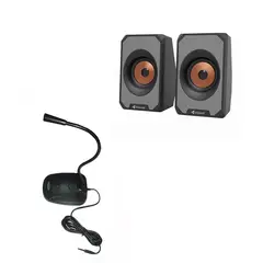 KISONLI - COMBO MICROFONO PARLANTES - PARA TU PC O LAPTOP