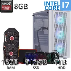 INTEL - PC GAMER CORE I7 16GB RAM 512GB SSD M2 1TB HDD Y GRAFICA 8GB