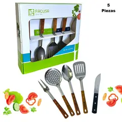 FACUSA - Set de Utensilios de Cocina por 5 Piezas -