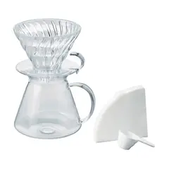 HARIO - Kit V60 de Vidrio para Café Filtrado