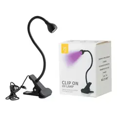 GENERICO - Lámpara UV LED para Uñas con Brazo Flexible y Pedal USB con Clip de Escritorio