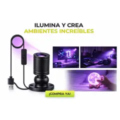 GENERICO - Mini Foco LED USB Luz de Color morado para Decoración