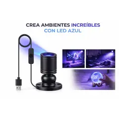 GENERICO - Mini Foco LED USB Luz de Color azul para Decoración ,proyecto