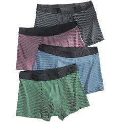 TIOZONEY - 4pcs Conjunto de ropa interior para hombre