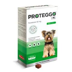 PROTEGGO - M de 2 a 4,5 Kg X1 Tableta Antipulgas Para Perro