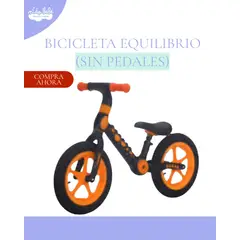 KIDS - Bicicleta De Equilibrio Sin Pedales Infantil Diseño Dino - ORANGE