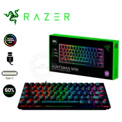 RAZER - Teclado Huntsman Mini Opto Mechanical USB-C Switch Purple 100M SP Chroma Black