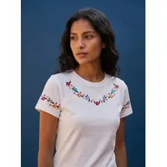 LIMA & FLOR - Polo slim fit mujer algodon