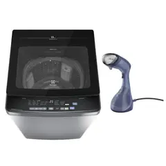 ELECTROLUX - Combo Lavadora Carga Superior 13kg Inverter EWIJ13F2XSYG + Vaporizador de Ropa EPS10