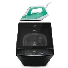 ELECTROLUX - Combo Lavadora Carga Superior 13kg Inverter EWIJ13F2XSYB + Plancha a vapor SIE70