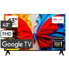 TCL - Televisor QLED 43 Full HD Smart Google TV 43S5K