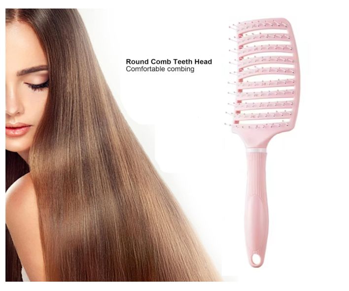 Peine Cepillo Desenredante Antifriz-Masajeador Rosa