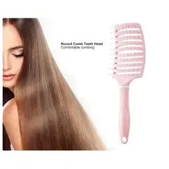 GENERICO - Peine Cepillo Desenredante Antifriz-Masajeador Rosa