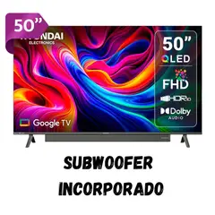 HYUNDAI - Televisor 50 QLED FHD Google TV HYLED5029QFG