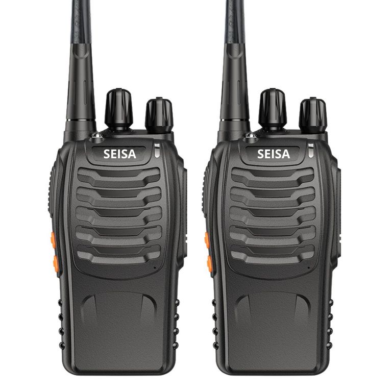 Walkie Talkie UHF 5W 16 Canales Alcance hasta 5 km, VOX, Linterna, FM y CTCSS/DCS (2 Unidades)