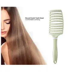 GENERICO - Peine Cepillo Desenredante Antifriz-Masajeador Verde