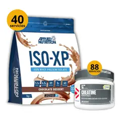 DYMATIZE - Proteína Iso xp 1kg Applied Nutrition Chocolate + Creatina Creapure 300gr