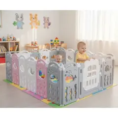 GENERICO - Parque Infantil Juego 150x150cm Cuna Corralito Valla Protectora Barandilla L2055