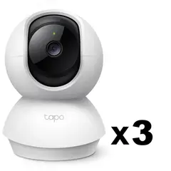 TP LINK - KIT DE 3 CÁMARA DE VIDEOVIGILANCIA INTELIGENTE TP-LINK TAPO C210