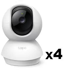 TP LINK - KIT DE 4 CÁMARA DE VIDEOVIGILANCIA INTELIGENTE TP-LINK TAPO C210