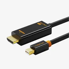 CABLETIME - Cable Mini DP Male to HDMI Support 4K 30Hz 180cm Black CD51K - CT-AV588-03G-B