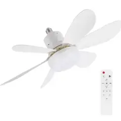 JM IMPORT - FOCO VENTILADOR DE TECHO 6 ASPAS DE 16.5' 40W