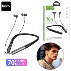 HOCO - Audífonos Deportivo Bluetooth 5.3 70 Horas con Micrófono y Diseño de Cuello Ergonómico