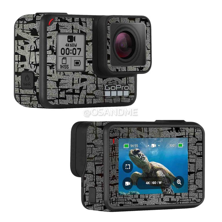 Skin Gopro Hero 7 black Vinil texturizado Negro antirayones