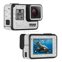 GENERICO - Skin Gopro Hero 7 black Vinil texturizado Blanco antirayones