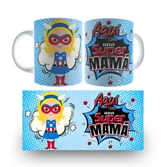 GENERICO - TAZA DE DÍA DE LA MADRE Súper Mamá 11oz + Nombre Personalizado