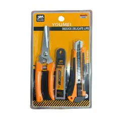 GENERICO - Tijeras Podadoras para Jardinería Podar Set 3 en 1 Cúter Uso Doméstico