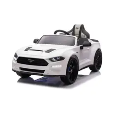 MUSTANG - Auto Carro a Bateria a Batería 24V Para Niños BLANCO